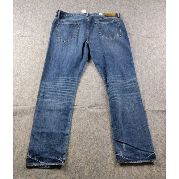 Todd Snyder Slim Fit Paint Destroyed Selvedge Denim Jean Indigo 38x32 NWT - Picture 2 of 16